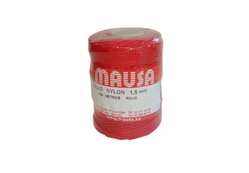 Imagen de Ovillo MAUSA nylon 1,5 mm 100 m "Rojo"