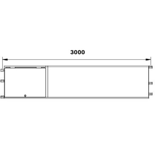 Imagen de Plataforma FER-48 3.000 mm (Alum./Mad.) trampilla y escalera