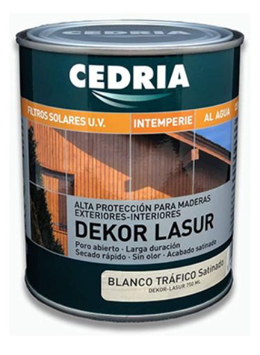 Imagen de CEDRIA Dekor lasur Color Blanco trafico 4 L