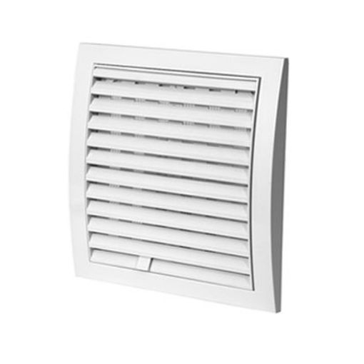 Imagen de Rejilla ventilacion extraible ABS 200x250 mm blanca c/filtro