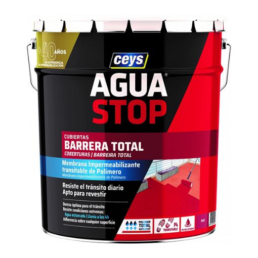 Imagen de Aguastop®Barrera Total Rojo (bote 14 Kg)