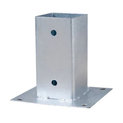 Imagen de Base para poste  140 x 140 mm  galvanizada 4847