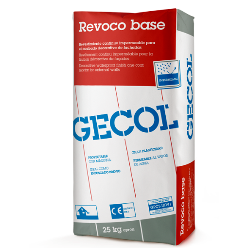 Imagen de GECOL REVOCO GRIS (saco 25 kg)