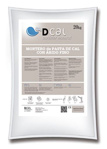 Imagen de MORTERO "FINO" PASTA DE CAL (Saco 20 kg)