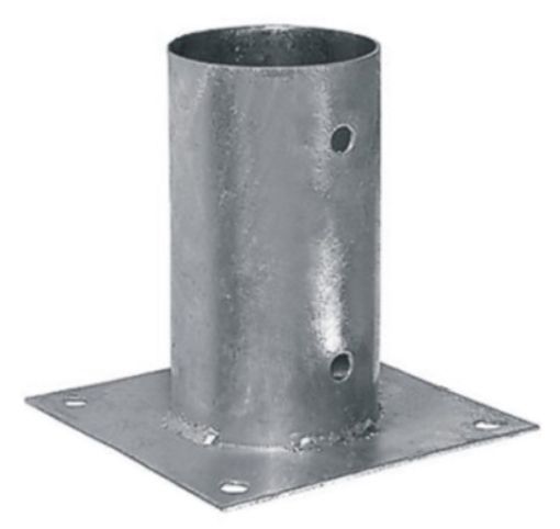 Imagen de Base para rollizo Ø 100 mm galvanizada 484501