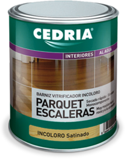 Imagen de CEDRIA Barniz parquet escalera incoloro satinado 4 L