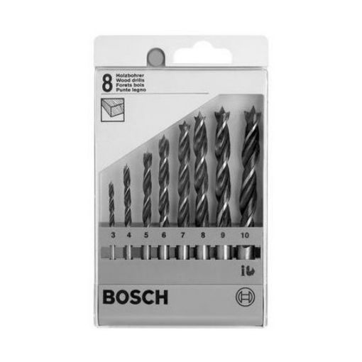 Imagen de Juego brocas BOSCH Madera 3-10 mm (set 8 u.)