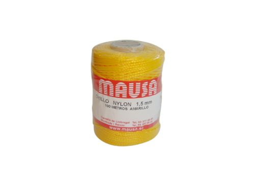 Imagen de Ovillo MAUSA nylon 1,5 mm 100 m "Amarillo"