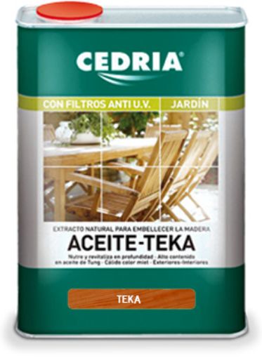 Imagen de CEDRIA Aceite Teka Color Teka    4 L