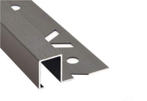 Imagen de LISTELO ALUMINIO NEGRO MATE (02302) 10X12mm  2,5m