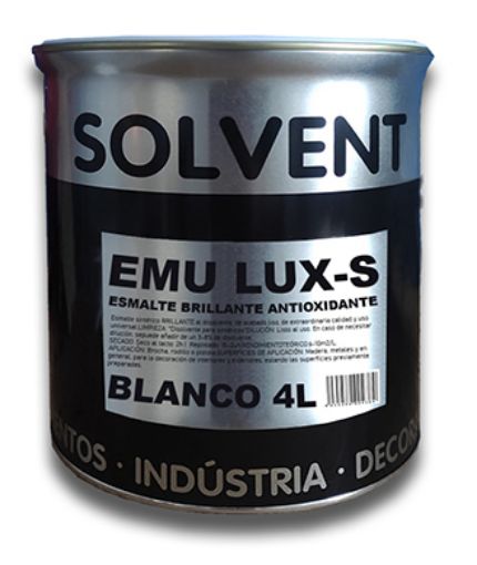 Imagen de EMU LUX-S ESMALTE ANTIOXIDANTE BRILLO BLANCO (750 ml)